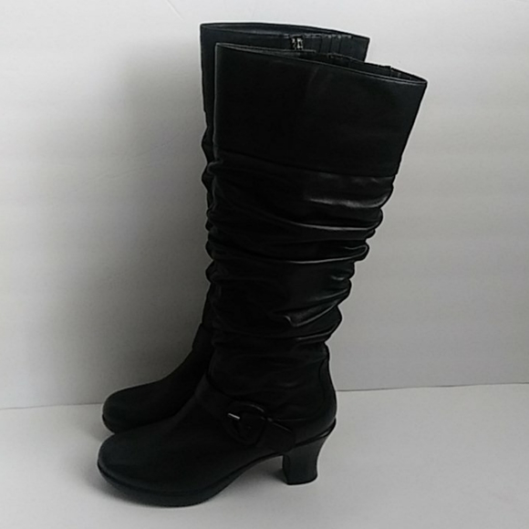 Dansko Shoes - DANSKO TALL RUCHED BLACK BOOTS SIZE 36/US 5.5-6